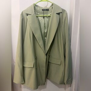 Nasty Gal Sage Green Blazer